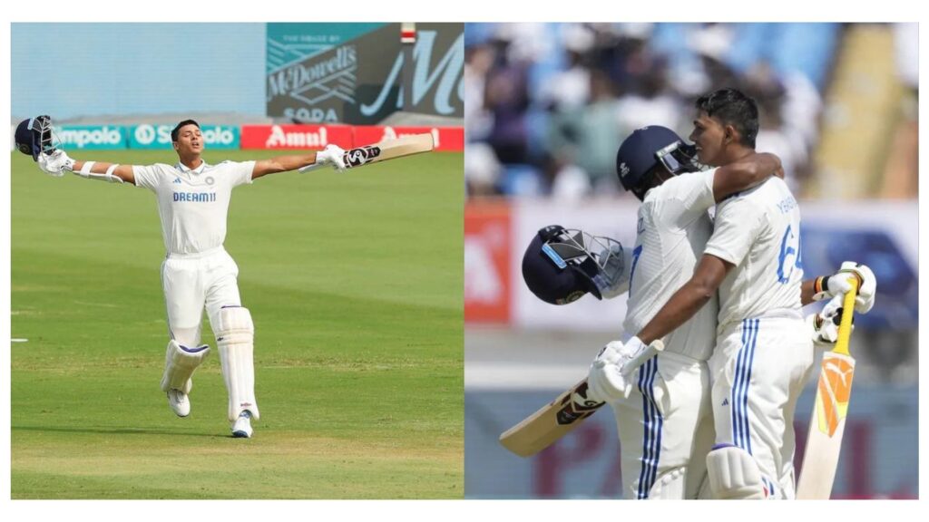 Yashasvi Jaiswal double ton and Sarfaraz Khan twin half-centuries on Test debut