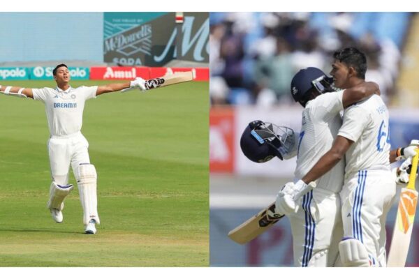 Yashasvi Jaiswal double ton and Sarfaraz Khan twin half-centuries on Test debut